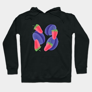 Plums and strawberry’s Hoodie